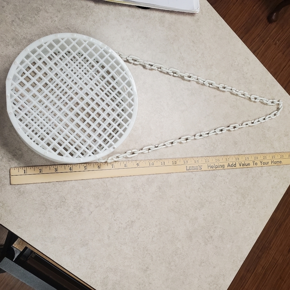 MCM White Circular Crossbody Bag. Plastic Grid w/ Unique Opening. - Picture 10 of 10